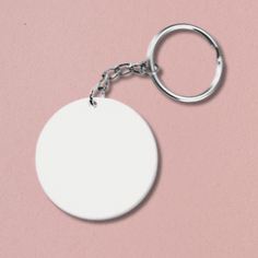 LLAVERO SUBLIMABLE ACRILICO BLANCO