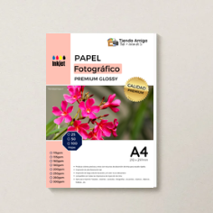 papel fotografico profesional glossy tamaño a4